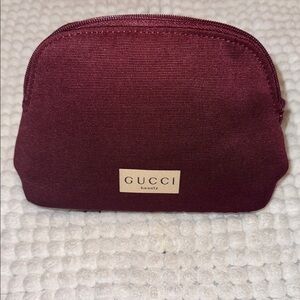 Gucci Burgundy Cosmetic Bag